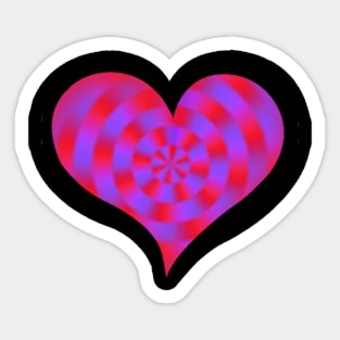 Hypnotic Heart Sticker